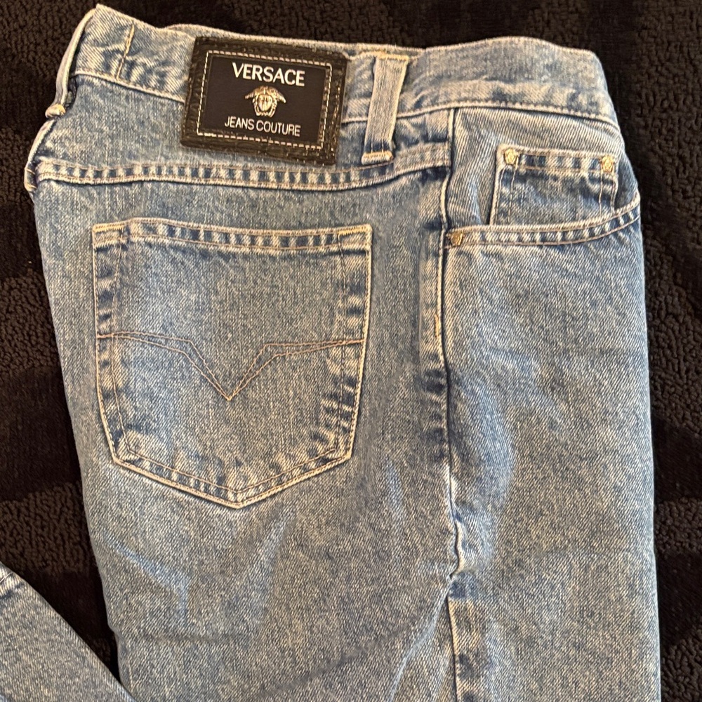 Versace Jeans Couture Blue Denim Pants